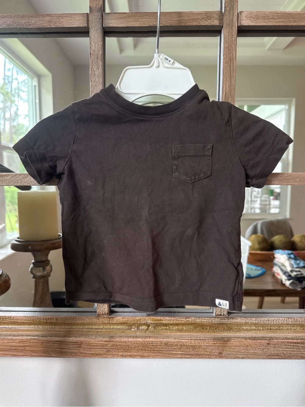 GAP Brown Short-Sleeve Pocket Tee for Kids